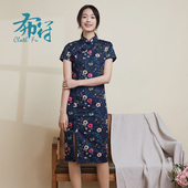 民国时尚 布符新款 原创复古改良中式 气质日常流行旗袍女
