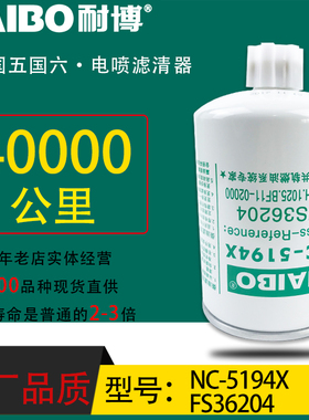 FS36204小油专用电喷长效东风天龙1025BF11-020柴油滤芯NC-5194X