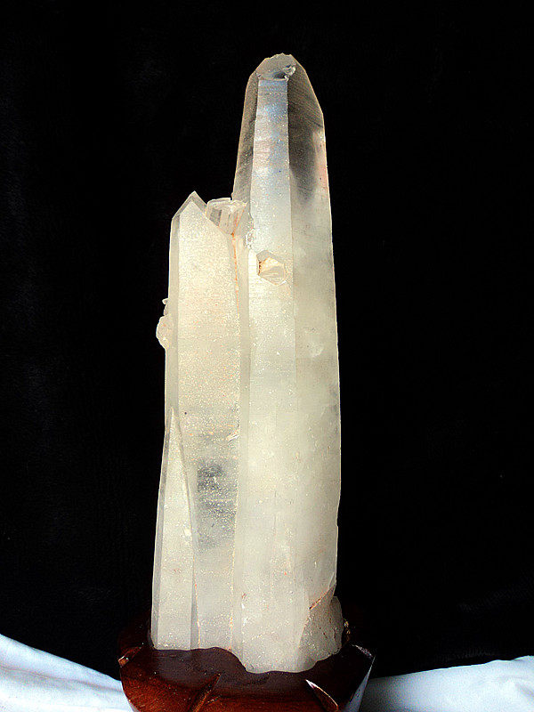 水晶矿石天然白水晶簇 白水晶柱（原石）410*100MM4.2kg
