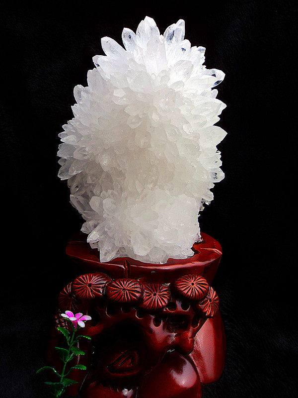 中国水晶矿石天然白水晶簇镇消磁净化290*160mm5.0kg