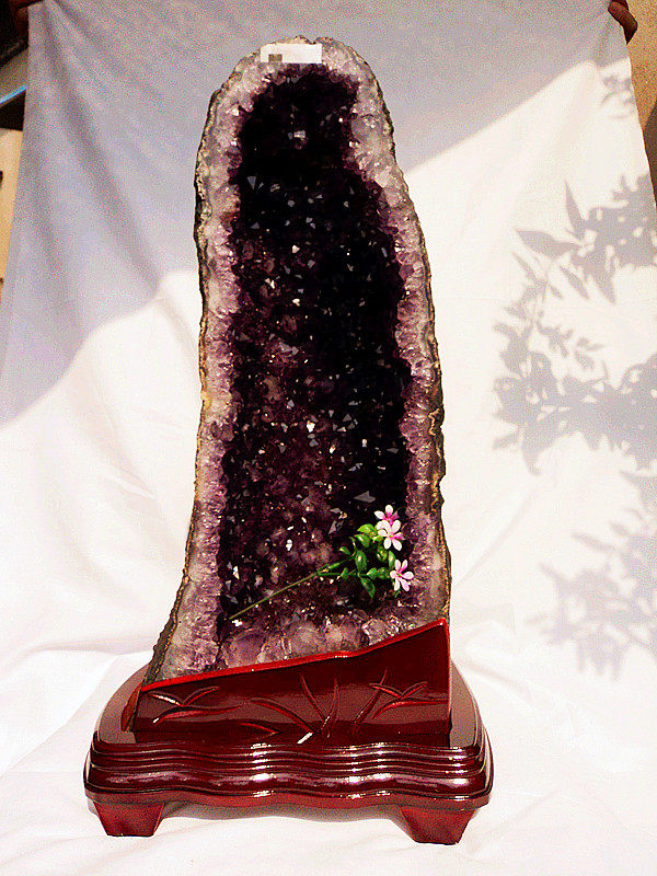 中国水晶矿石天然紫水晶洞摆件 53*21cm洞深12CM净重21kg