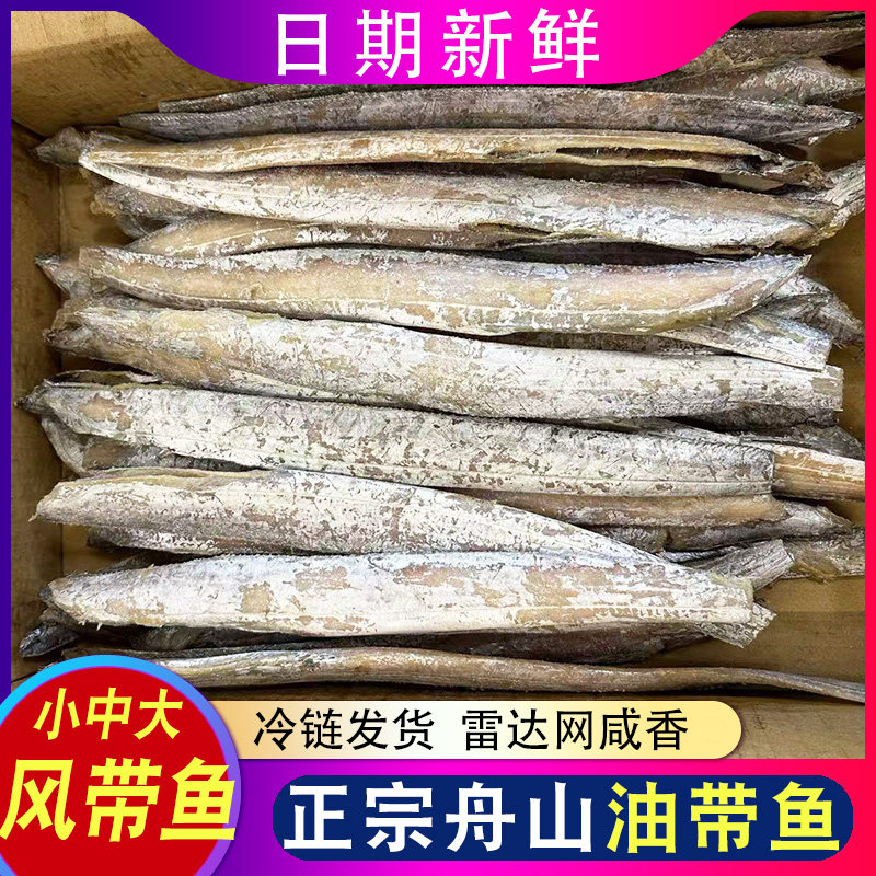 正宗舟山风带鱼雷达网油带鱼4斤