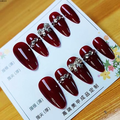 手工制作光疗甲美甲假指甲贴片