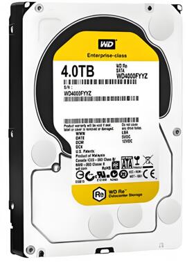 西数4T金盘WD/西部数据 WD4000FYYZ 台式机黑盘7200转企业盘64M