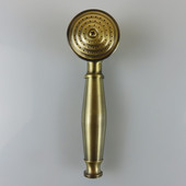 欧式 青古铜淋浴花洒头仿古全铜浴室手持小喷头金色复古电话形花洒