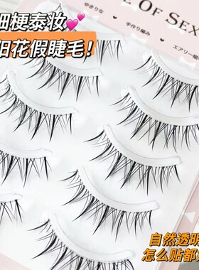 仙子毛太阳花假睫毛泰妆小恶魔