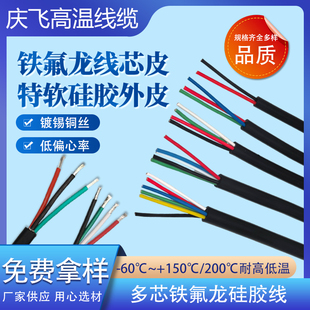 810芯0.2 0.5平方铁氟龙电线 特软硅胶线耐高温护套2 0.3