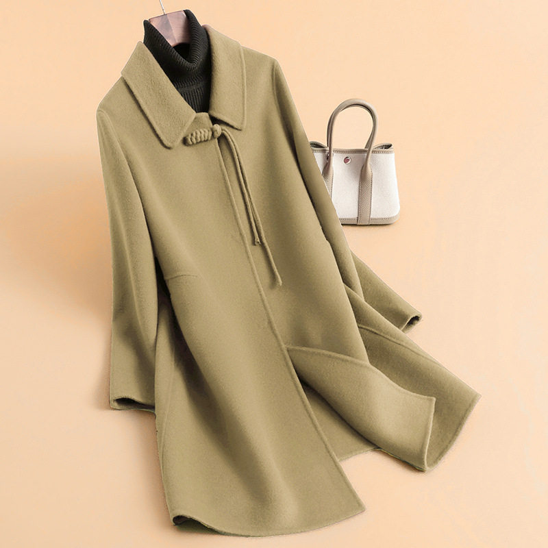 清仓不退不换大码女装羊毛大衣新中式高端红色大衣中长款毛呢外套,女装/女士精品,毛呢外套,淘宝优惠券,粉丝福利购,淘宝优惠卷