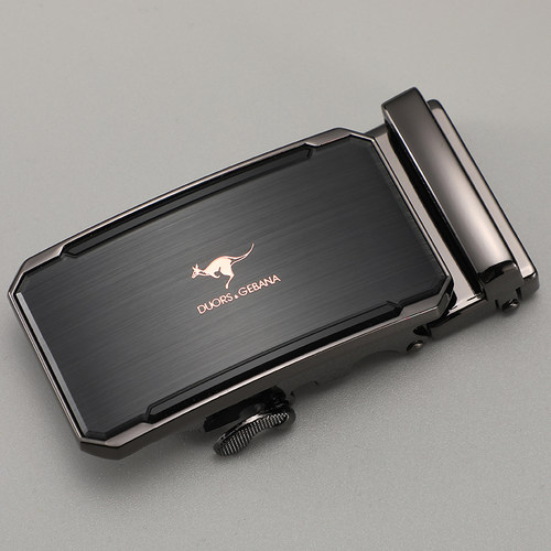 3.5cm卡槽滑道自动头皮带头男自动扣头合金裤腰带卡扣头皮带配件