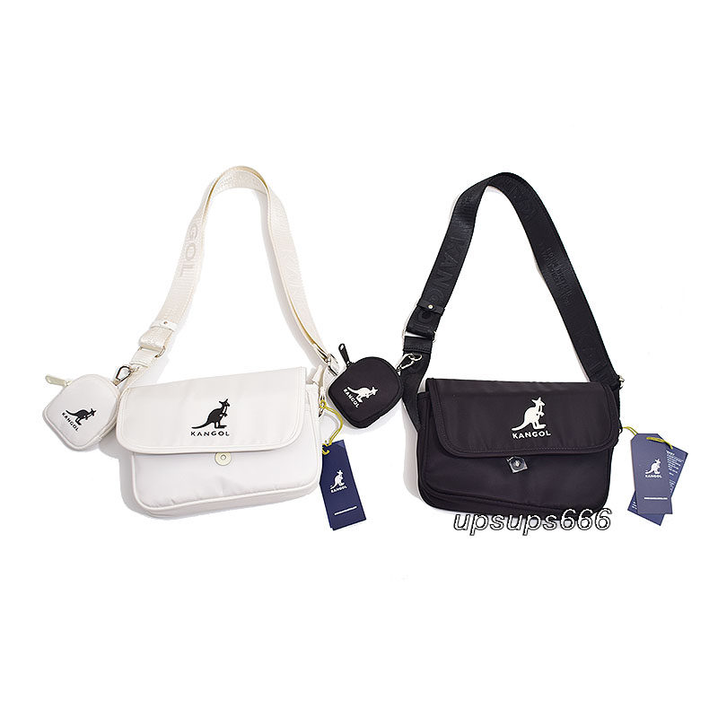 坎戈尔袋鼠3258尼龙防水中性百搭翻盖拉链信封包子母单肩包斜挎包