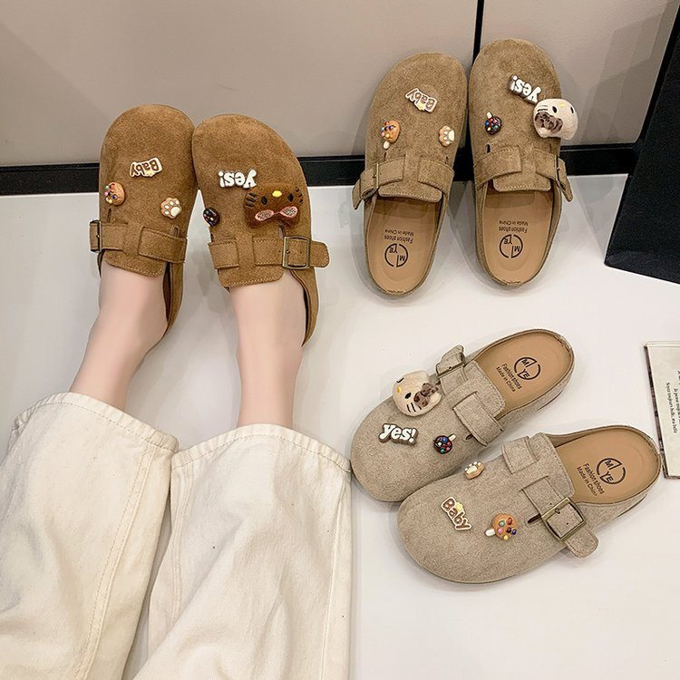 真皮勃肯鞋女2026新款秋冬加绒保暖雪地靴一脚蹬通勤仙女毛毛棉鞋,女鞋,勃肯鞋/软木鞋,淘宝优惠券,粉丝福利购,淘宝优惠卷