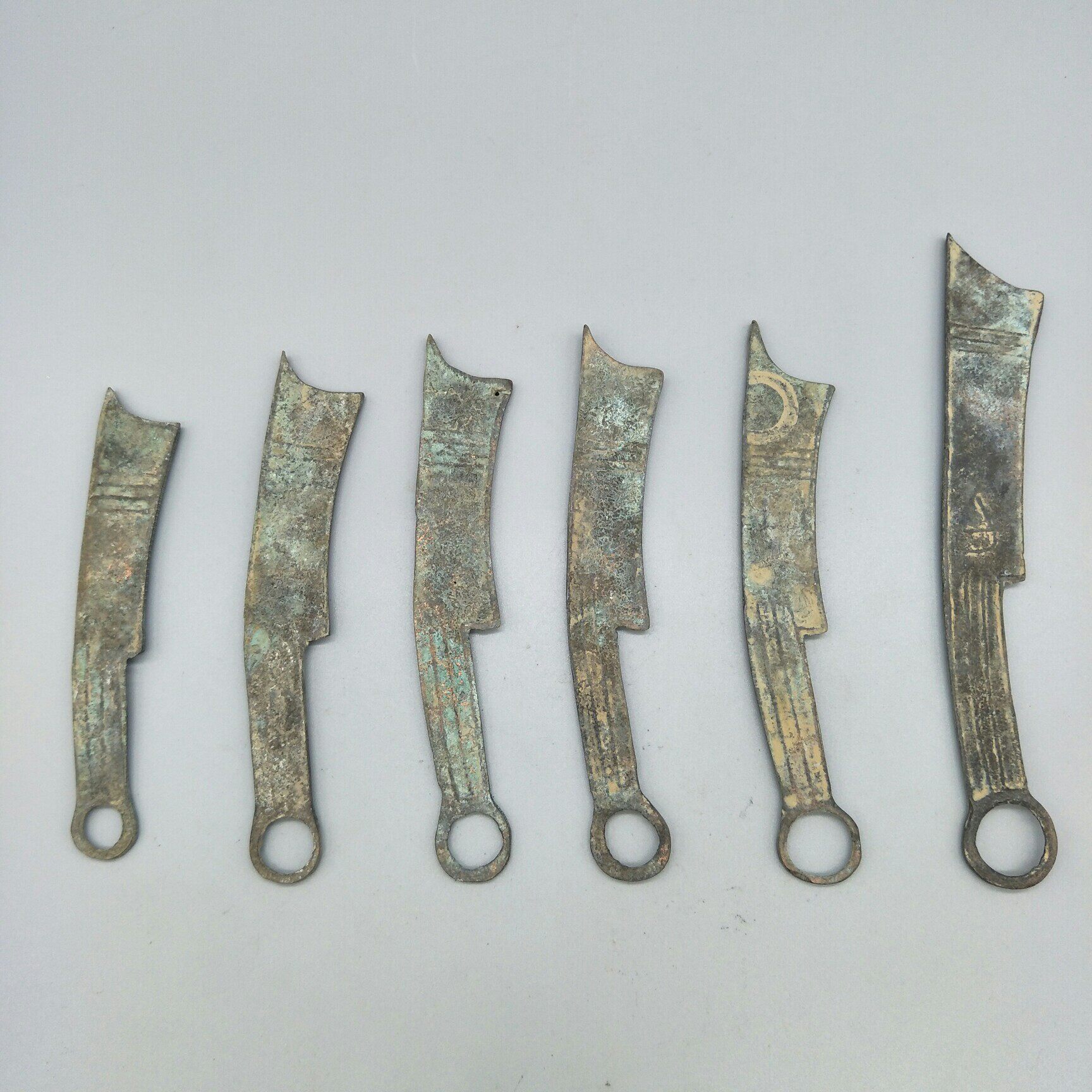古董铜器老物件收藏战国刀币复古装饰摆件