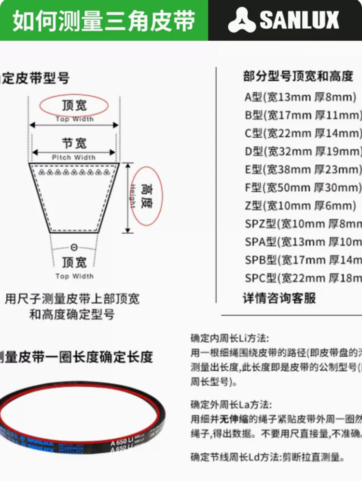 三力士三角带耐油温抗静电窄V带SPB2600/SPB2650/SPB2680/SPB2700