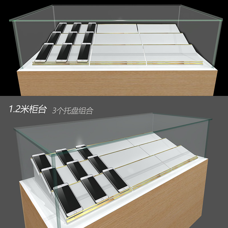 台阶手机托盘  通用手机展示架托架组合柜台支架华为手机托架门店