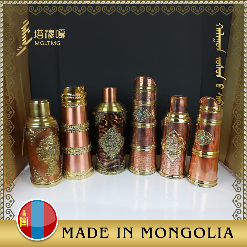 复古手工暖壶铜器蒙古