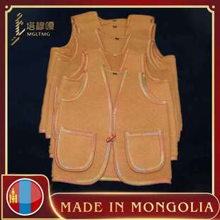 蒙古儿童驼绒马甲冬季保暖马甲时尚民族
