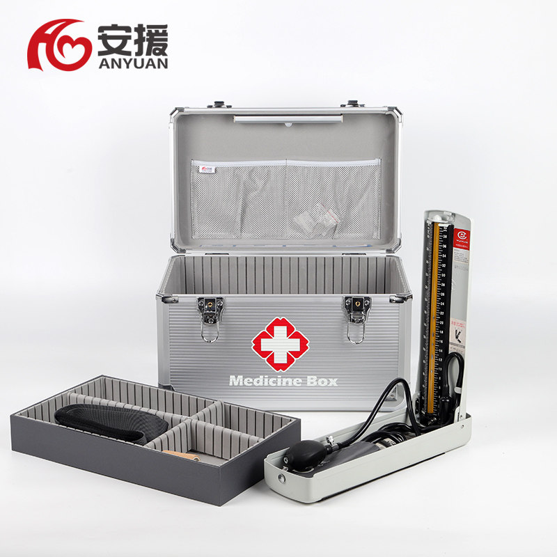 安援应急箱加厚铝合金医药收纳箱医疗器械出诊转运急救箱慢病访视