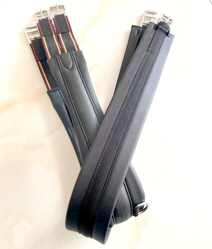 英式综合鞍超纤皮肚带加厚防磨肚带防烧肚马术马具用品马鞍配件