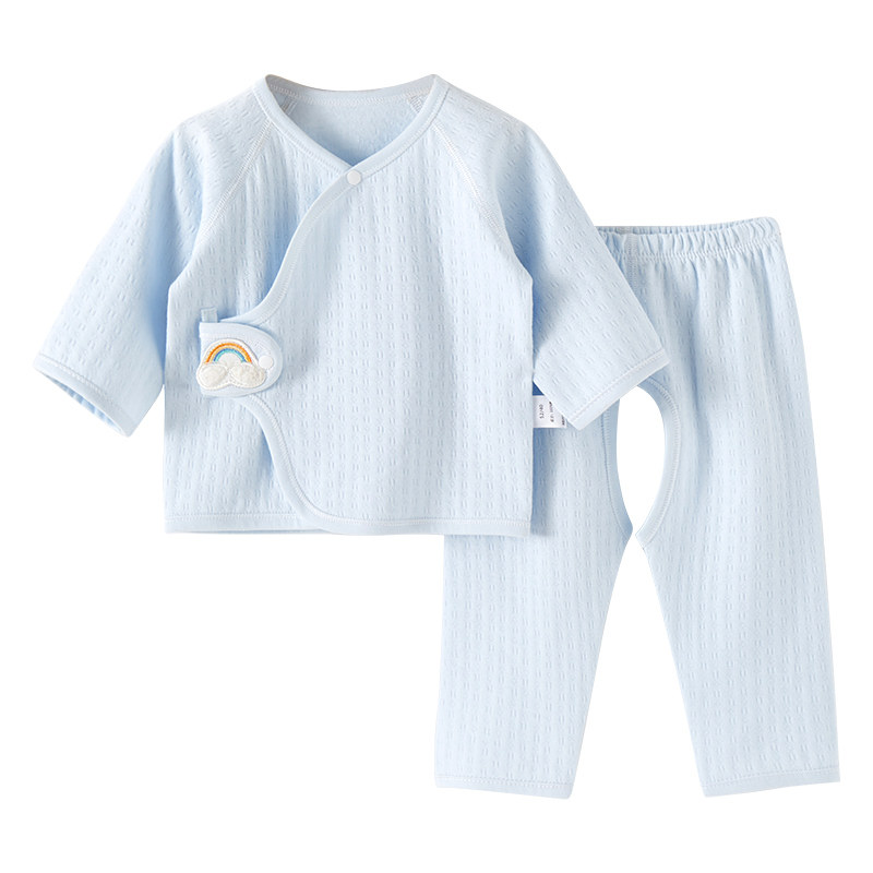 NEWBORN BABY CLOTHES AUTUMN AND WINTER WARM NEWBORN COTTON 0 MONK 3 MONTH SPLIT BASE AUTUMN CLOTHES BABY UNDERWEAR SET