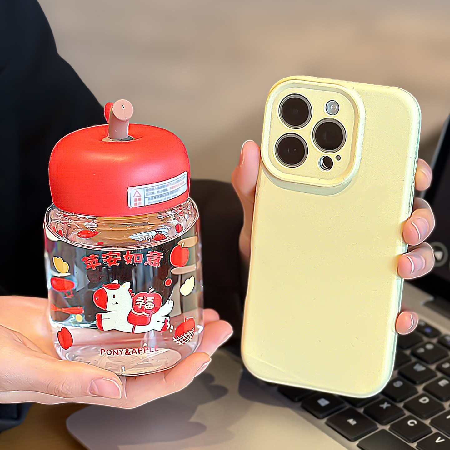 迷你玻璃杯家用高硼硅苹果胖胖杯便携小容量水杯牛奶咖啡杯豆浆杯,餐饮具,玻璃杯,淘宝优惠券,粉丝福利购,淘宝优惠卷