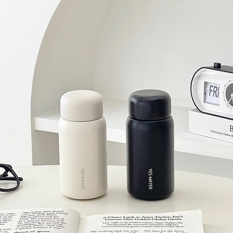 迷你口袋保温杯小号随身便携女生高颜值简约纯色水杯男生泡茶杯子