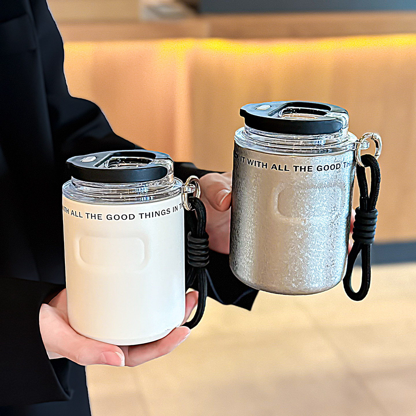 美式咖啡保温杯高颜值2025新款小巧便携杯子外出携带女士个人专用