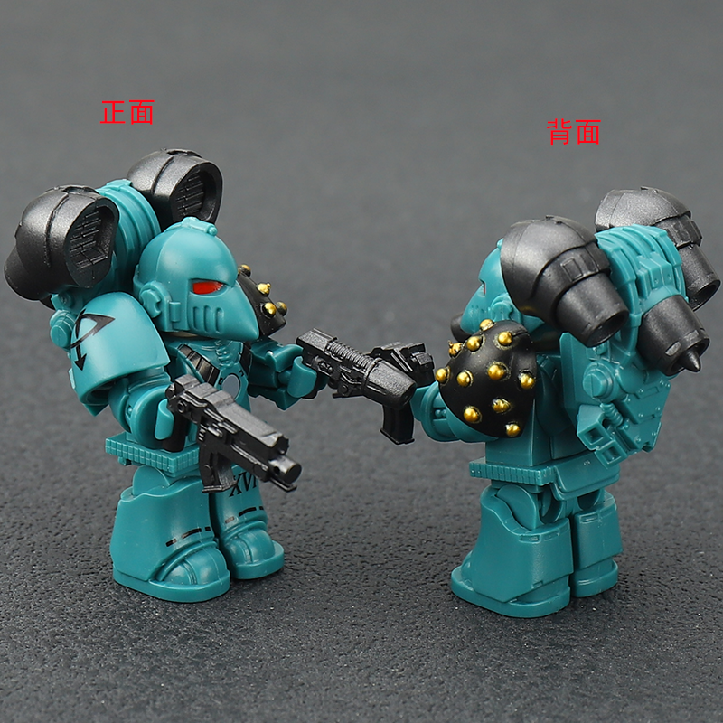 适用乐高荷鲁斯之子MK6星际战士积木人仔战锤40k跳跃背包拼装玩具