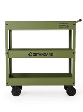 G家Gstandard轻奢ins风咖啡厅图书绿植家用可移动收纳置物小推车