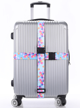 来图定制普通插扣行李箱打包绳子捆绑带一字行李带加固打包带