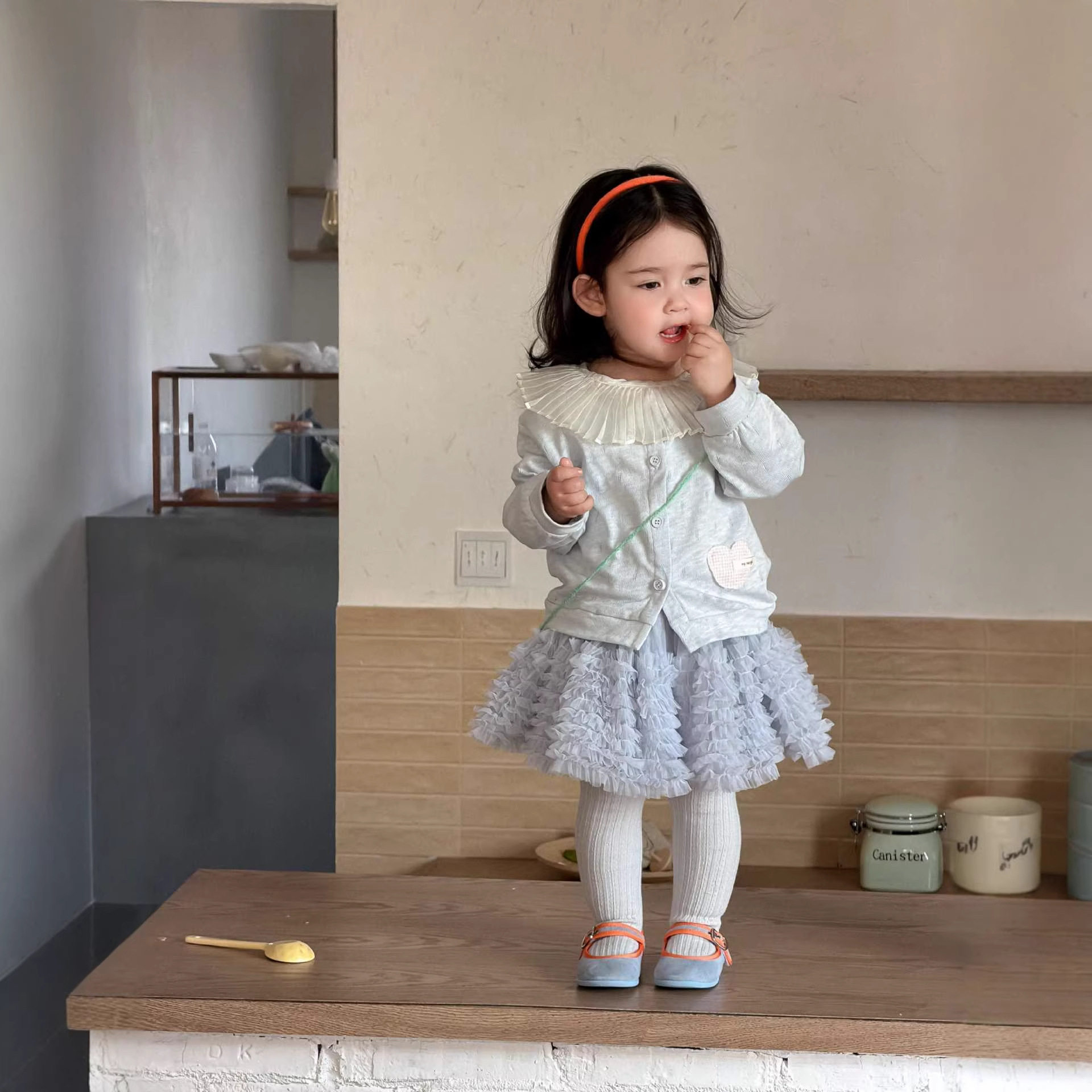 宝宝春款服装2026新款童装儿童春季衣服女童针织外套打底纱裙套装