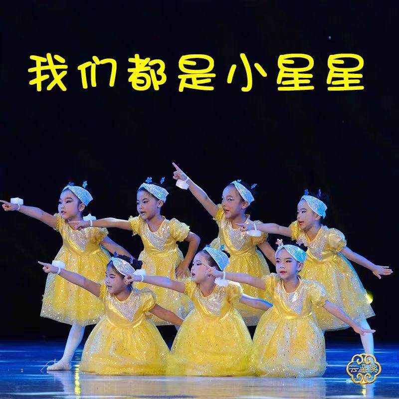 小星星女童纱裙演出服