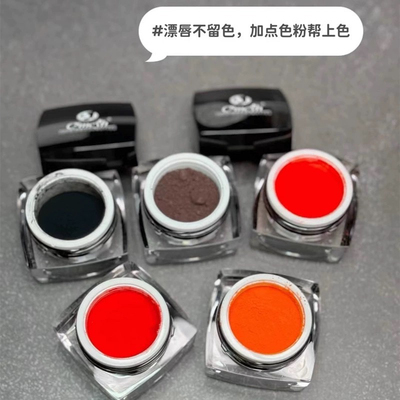 半永久CS纹绣漂唇色粉纯植物纹唇纹眉粉状粉末粉墨提亮固色水晶唇
