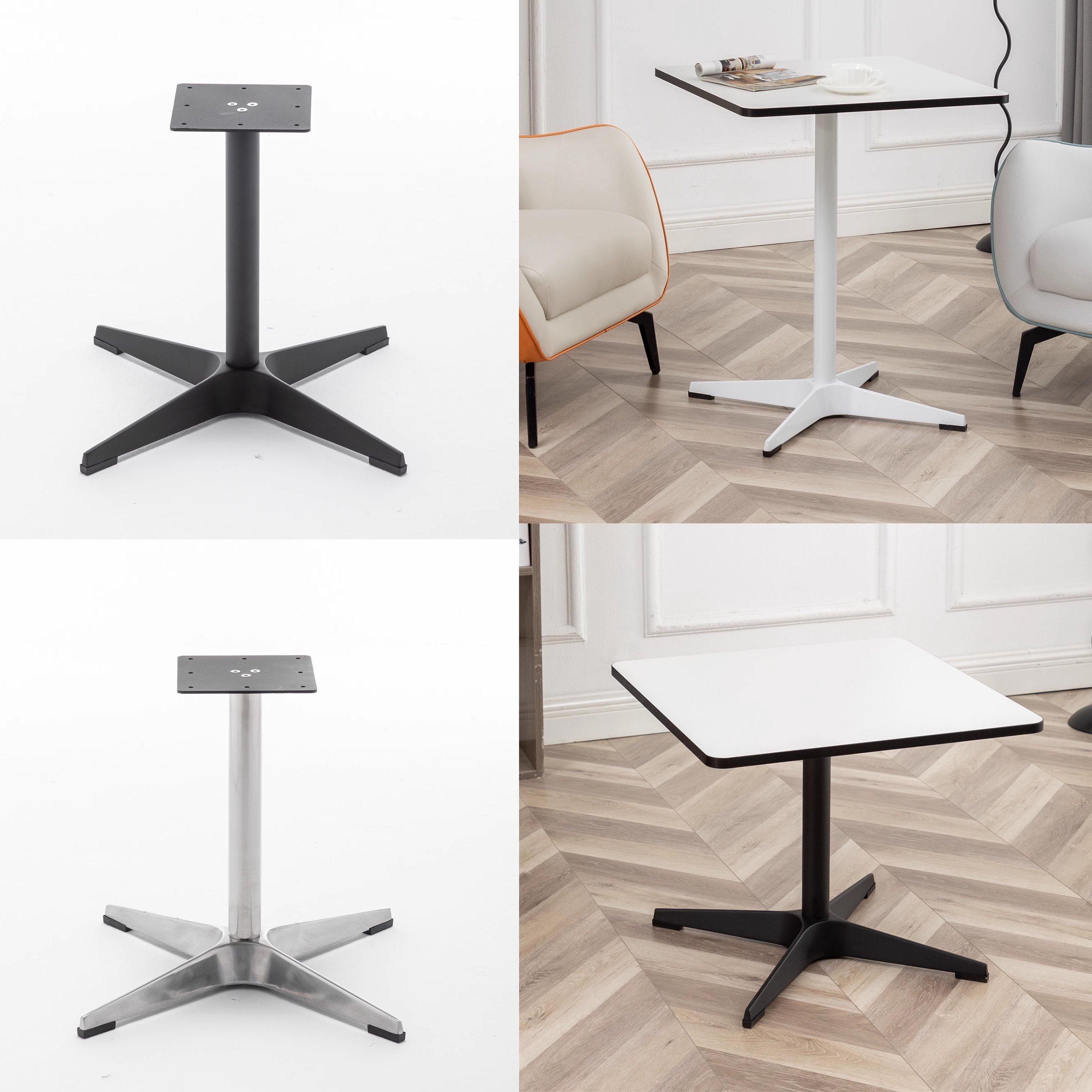 十字铝桌脚轻奢餐饮中古桌铁艺桌子腿咖啡桌不锈钢立柱支撑脚B01,商业/办公家具,台脚台架/家具支架,淘宝优惠券,粉丝福利购,淘宝优惠卷