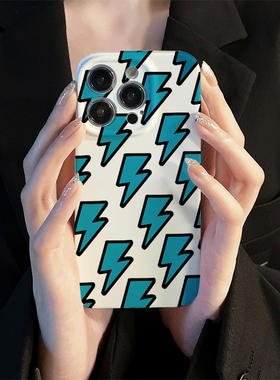 小米15菲林荣耀200硬华为PURA70创意手机壳OPPOReno12满屏闪电VIVOS19苹果16pro适用红米note14个性一加ace3v