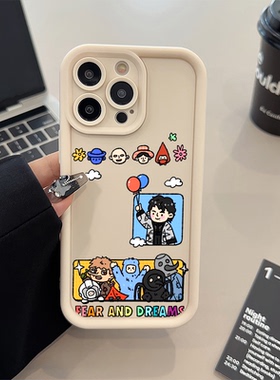 苹果17手机壳软16plus适用iPhone13糖果1512ProMax英文气球陈奕迅周边华为MATE70PRO卡通VIVOx100创意真我gt7