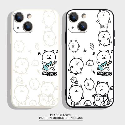 VIVOS30PROMINI简约苹果1716e吉他自嘲熊15plus适用iPhone1413可爱一加ACE5ULTRA手机壳12ProMax软华为PURA80