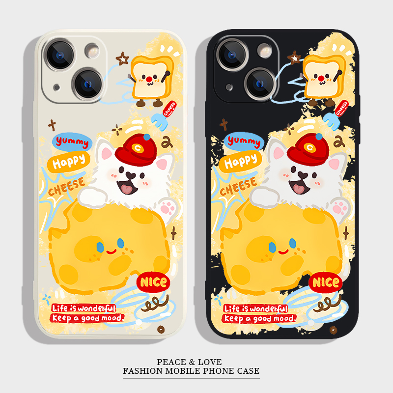 苹果17Air16e可爱华为NOVA14ULTRA芝士小狗15plus适用iPhone1413pm个性华为PURA80PRO手机壳12ProMax软MAGIC7