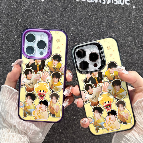 苹果16Plus手机壳硬IQOO15适用14打招呼TNT时代少年团13ProMax可爱iPhone17彩银一加ACE6Ultra周边x300少女心