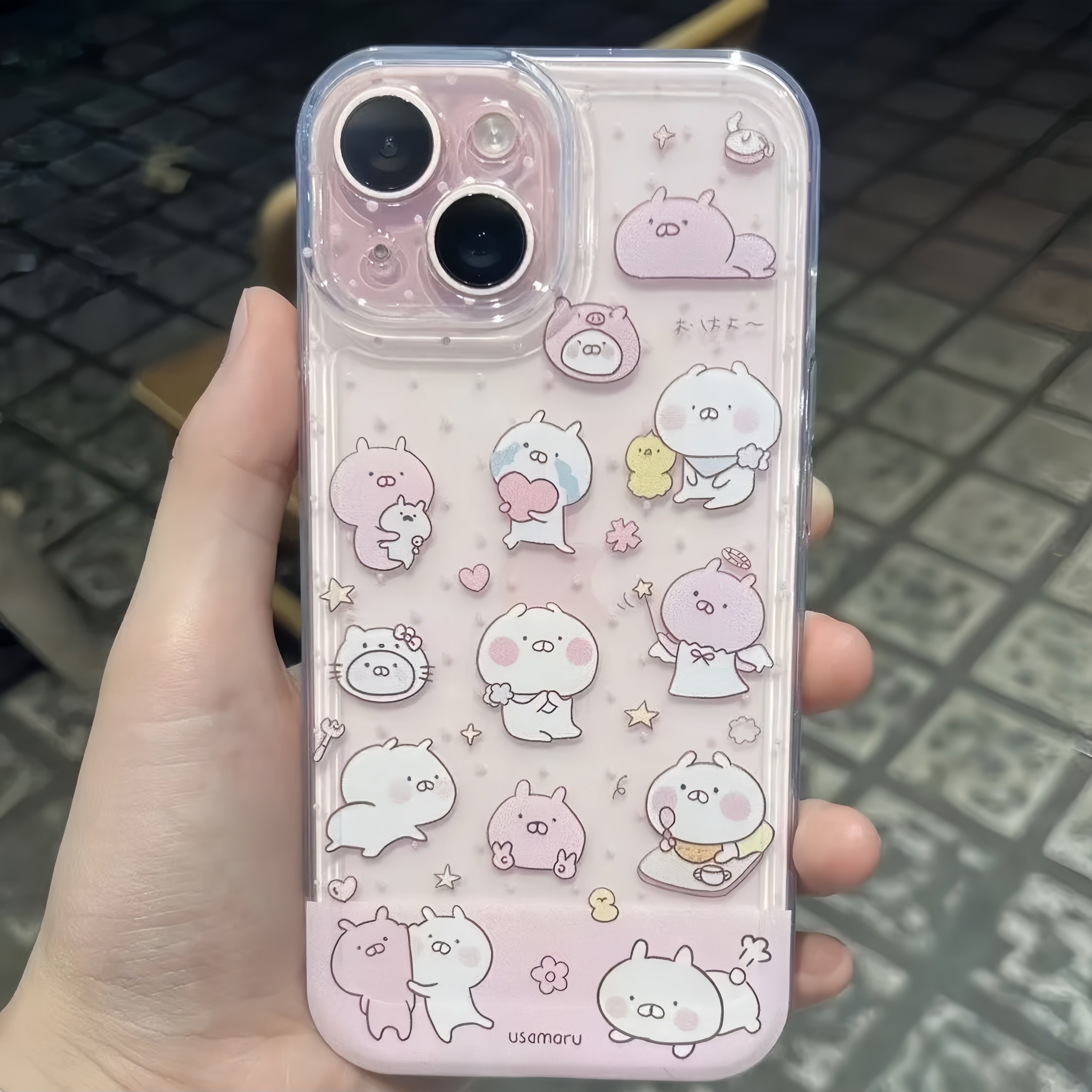 15PLUS创意适用iPhone14透明Nova12粉色少女心丸子17AIR手机壳16ProMax华为畅享70S可爱苹果13软红米k80Ultra