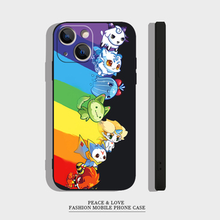 iPhone16手机壳15软OPPOreno13洛克王国红米note14可爱华为mate70卡通苹果12promax适用VIVOs20创意iQOOneo10