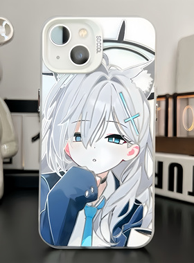 iPhone13彩银12ProMax碧蓝档案小鸟游苹果15pm荣耀16手机壳硬14适用VIVO可爱华为Mate70卡通OPPOFindx8二次元