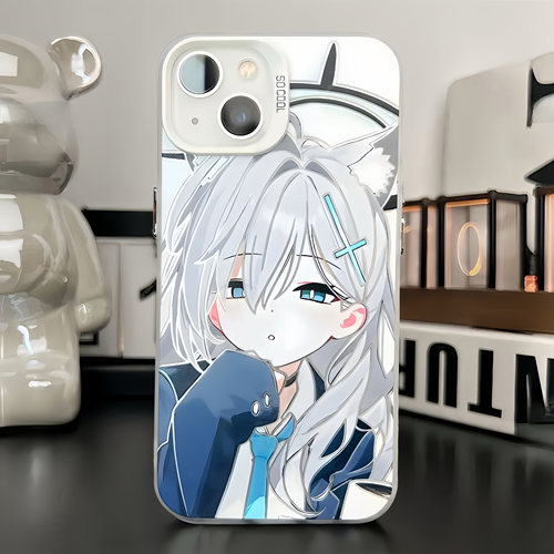 iPhone13彩银12ProMax碧蓝档案小鸟游苹果15pm荣耀16手机壳硬14适用VIVO可爱华为Mate70卡通OPPOFindx8二次元