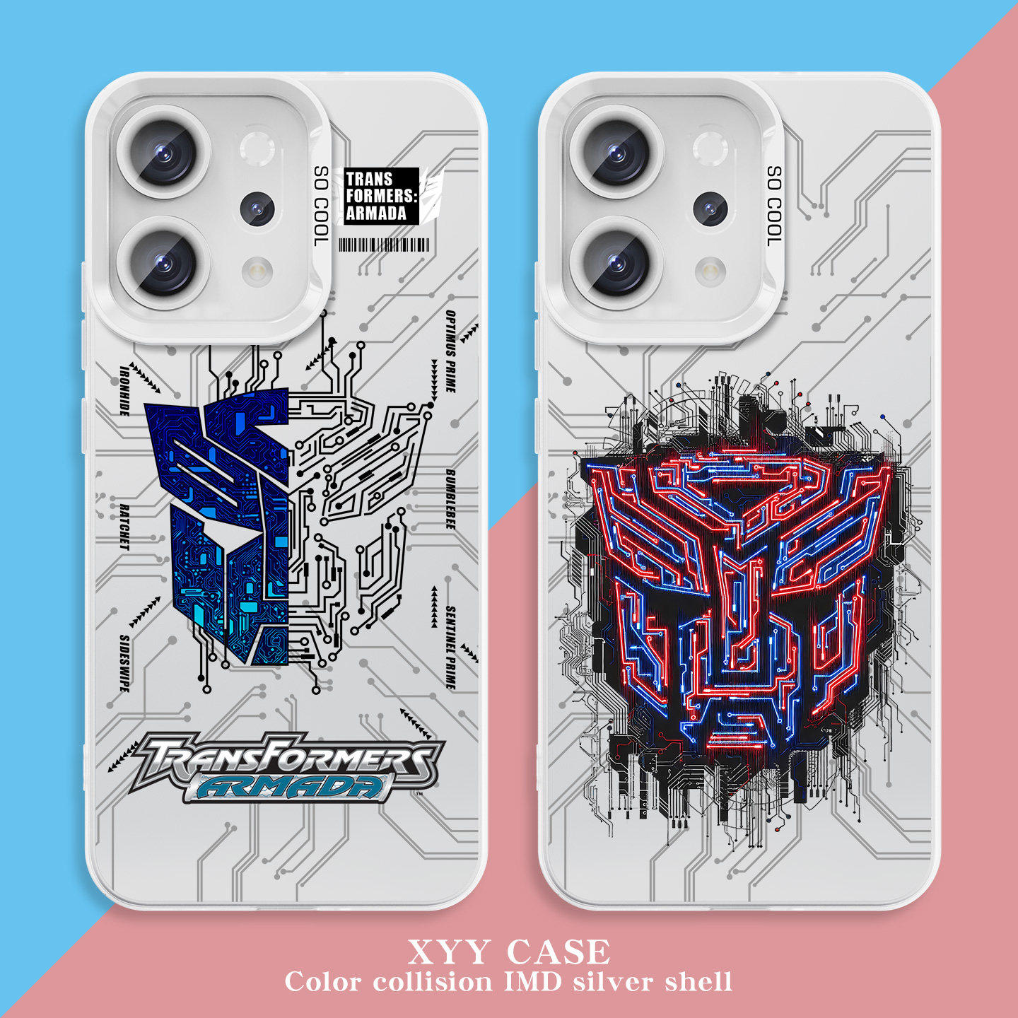 IQOOz11TURBO手机壳高级感OPPOReno15c适用12变形金刚17ProMax彩银硬iPhone14创意VIVOy500i苹果16潮酷Nova13