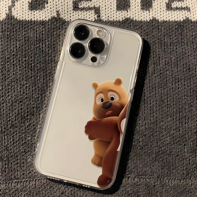 华为畅享90PLUS手机壳17透明软VIVOIQOO15适用iPhone16可爱苹果14创意熊二13ProMax熊出没荣耀600ins风Findx8