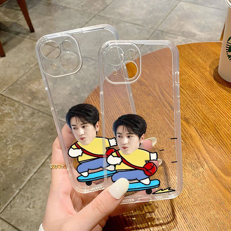 苹果14可爱iPhone16e滑板张凌赫红米K80适用一加13t软手机壳17ProMax趣味15PLUS创意华为Nova12活力版VIVOS30