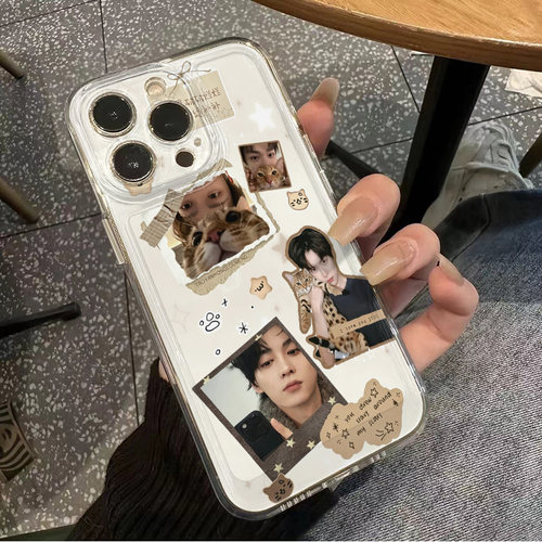 iPhone17透明软苹果15适用14周边华为NOVA16手机壳OPPOFindx9猫咪梓渝田栩宁13ProMax可爱一加ACE5ins风x300s
