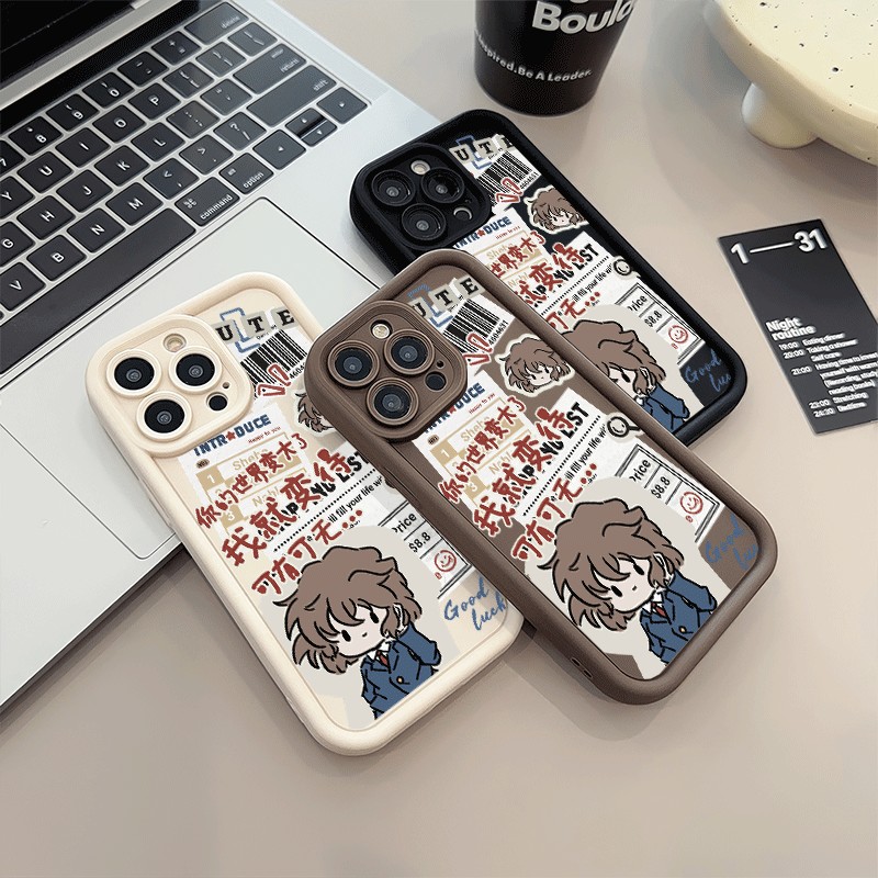 iPhone16适用14动漫红米K90ProMax苹果13灰原哀报纸12糖果荣耀Magic8小米17PRO创意手机壳软15PLUS卡通FINDX9