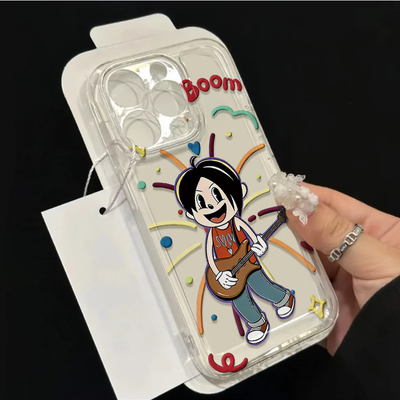 华为NOVA15吉他陶喆米老鼠iPhone17苹果16创意OPPOK12X透明13ProMax小众软14P适用荣耀畅玩70PLUSins风手机壳