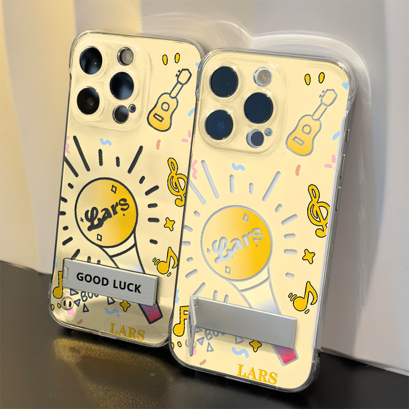 黄之弘凡应援棒16ProMax小米15Ultra超薄ins风手机壳带支架苹果12高级感14透明无边框硬iPhone13适用荣耀X70I