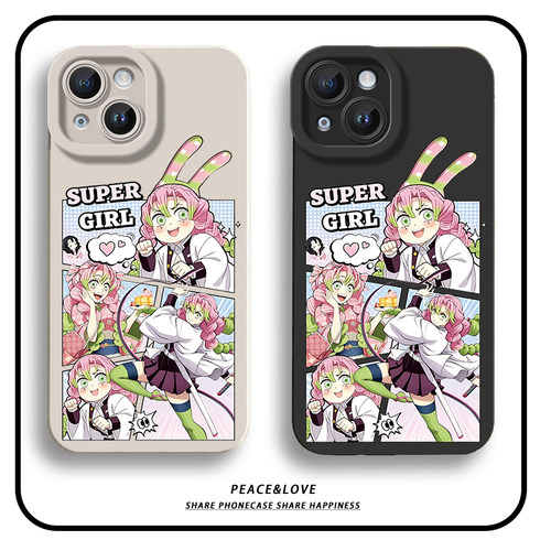 红米Note15适用苹果16手机壳软17ProMax卡通OPPOFindx9瞳眼iPhone13甘露寺蜜璃小米14可爱小米CIVI5PRO少女心